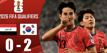 한국, 북중미 월드컵 진출 확정 … 이라크에 2-0 승